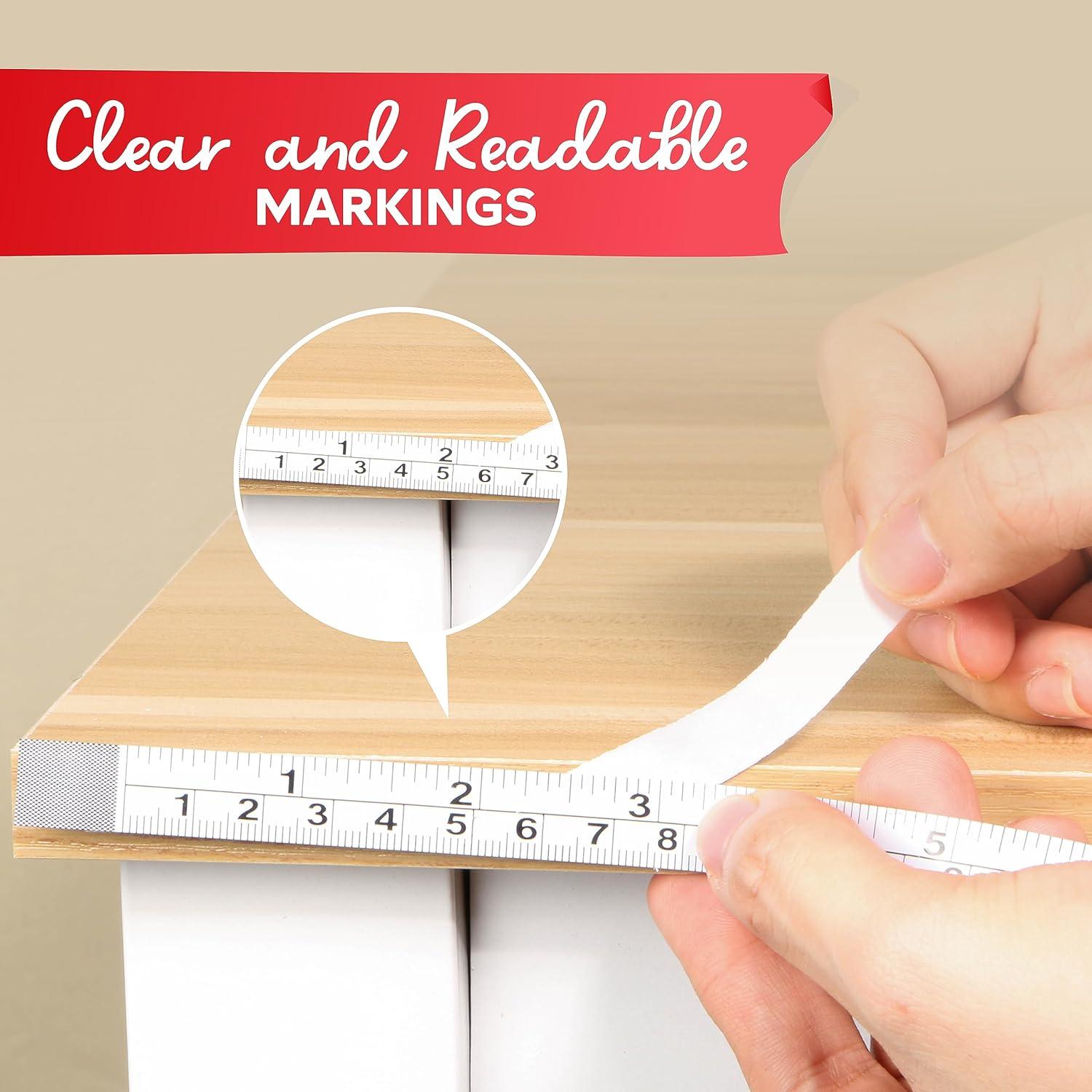 Cinta Métrica Adhesiva XFasten 1.27 cm x 3.66 m 2-Pack