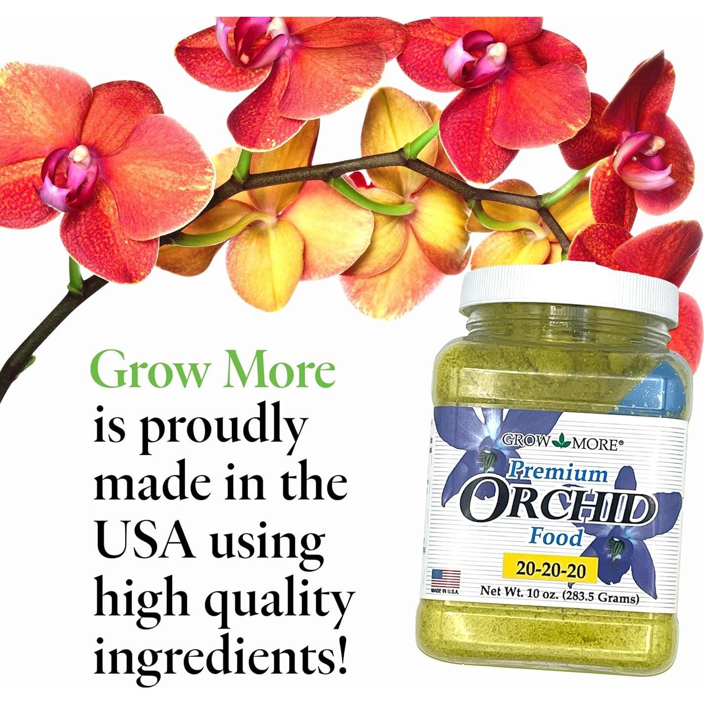 Fertilizante para Orquídeas Grow More 20-20-20 283.5g Uso General