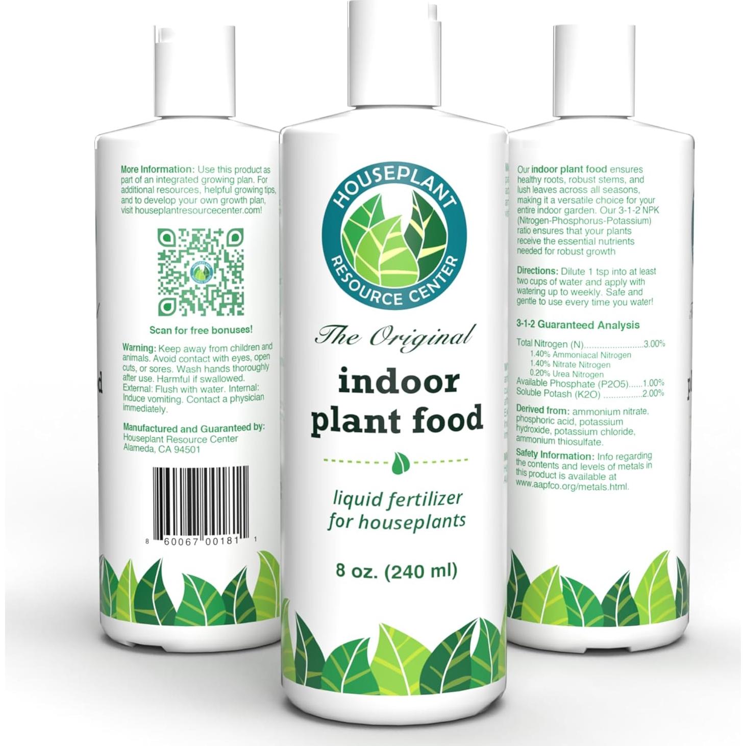 Fertilizante Líquido Orgánico Houseplant 255 g para Plantas de Interior