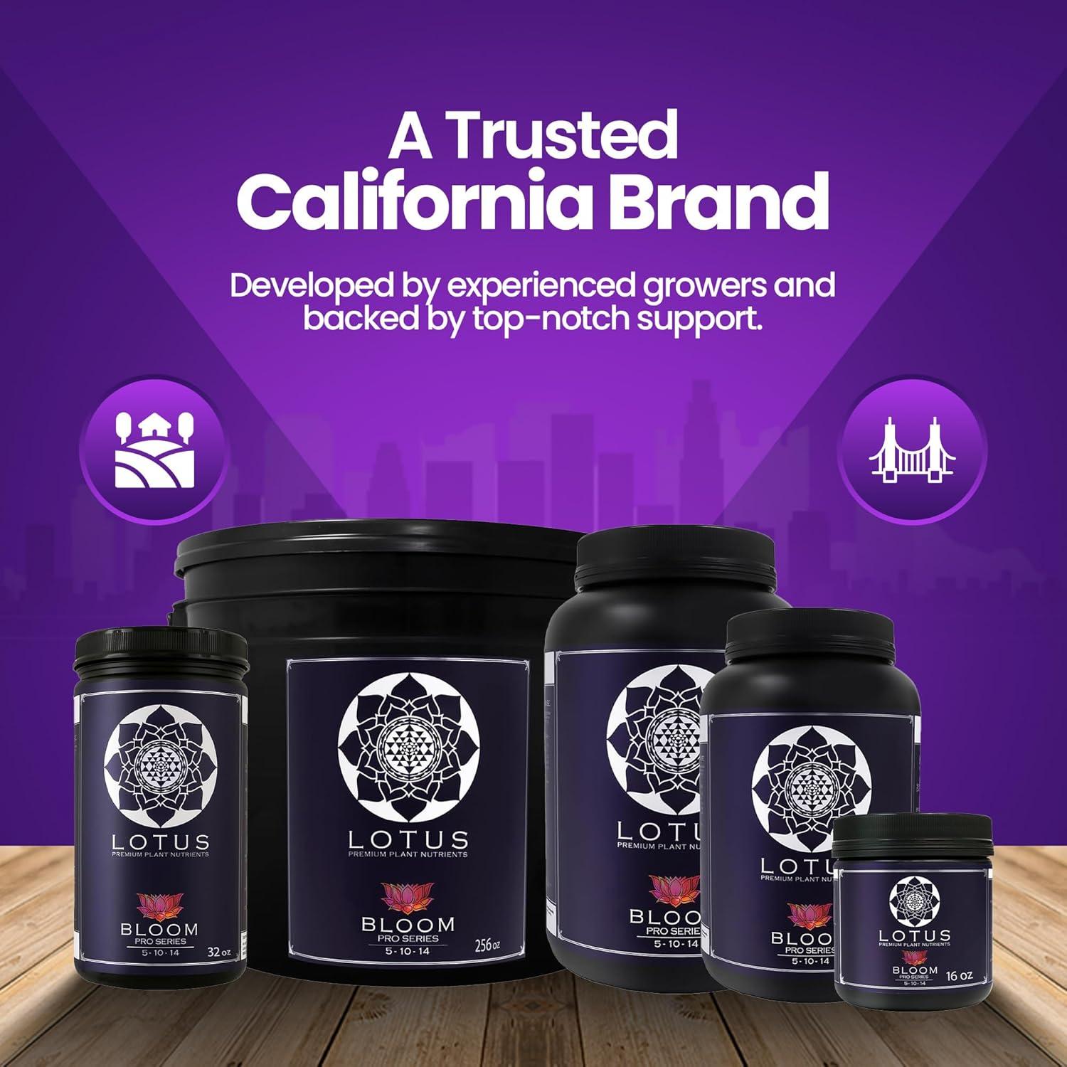 Nutrientes Hidropónicos Lotus 453.6g - Fertilizante para Floración