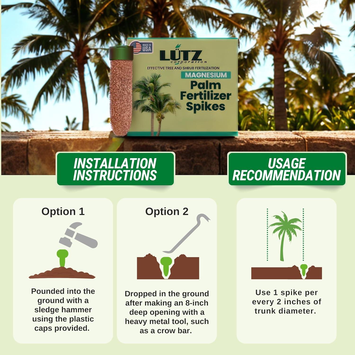Picos de Fertilizante para Palmas Lutz 125 Picos Magnesio 12%