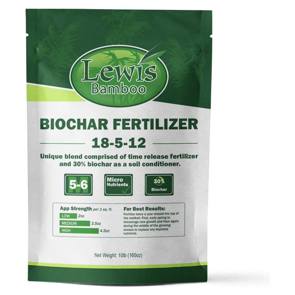 Fertilizante de Biochar Lewis Bamboo 18-5-12 4.54 kg