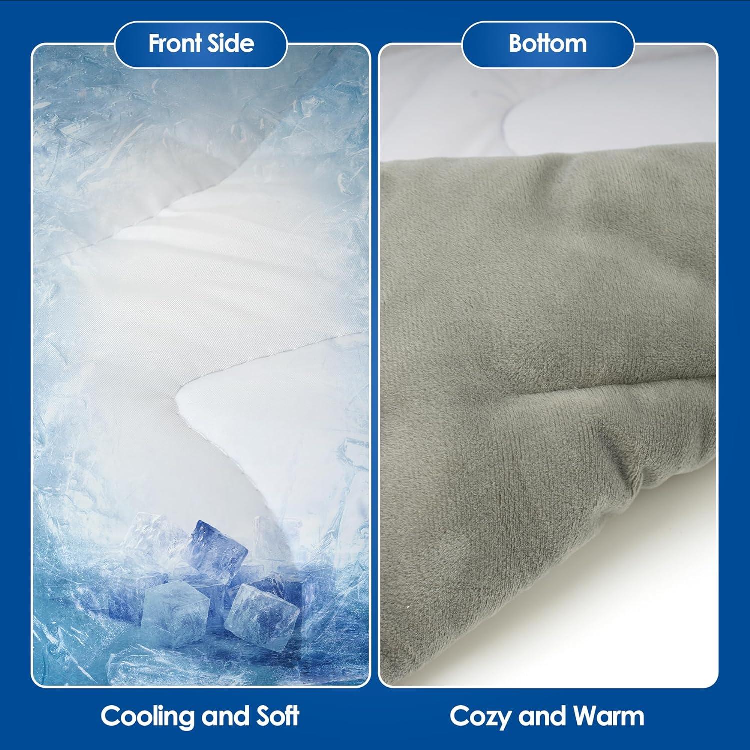 Cama para Perros ESARR 139.7x63.5cm Doble Cara Enfriamiento