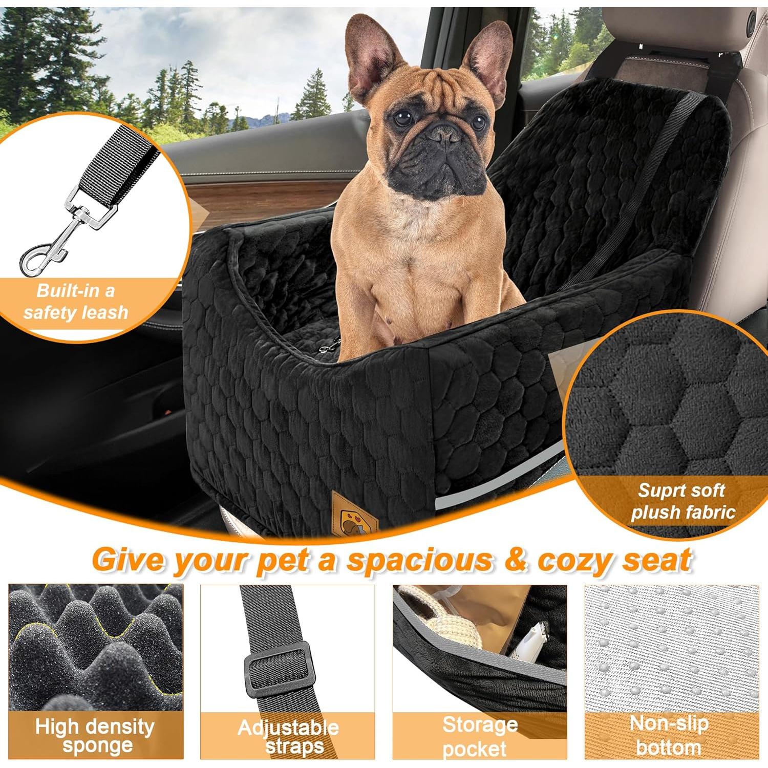 Asiento Elevador para Perros Melafa365 - Negro - Hasta 15.88 kg