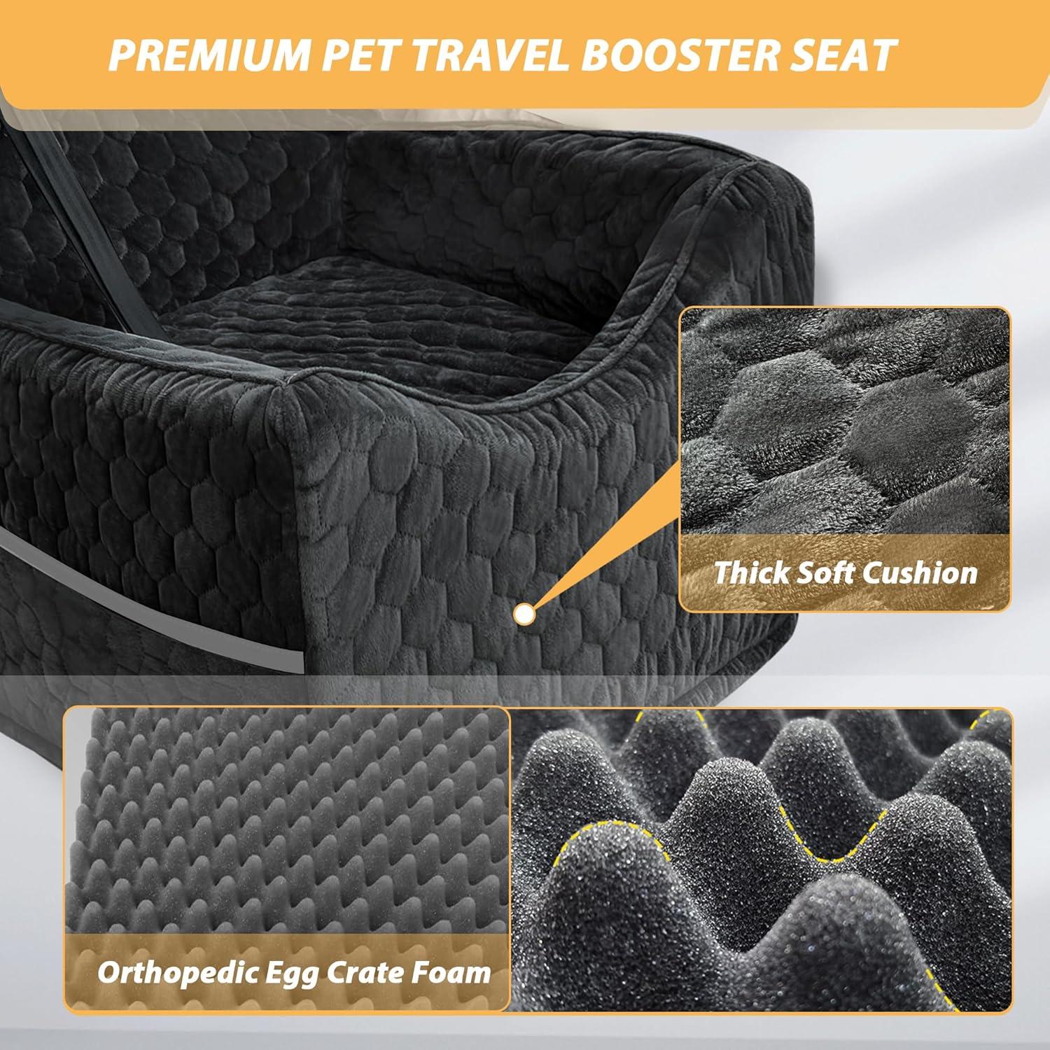 Asiento Elevador para Perros Melafa365 - Negro - Hasta 15.88 kg