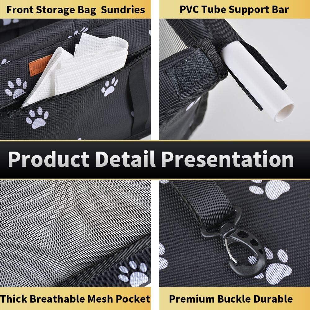 Asiento de Coche para Perros SWIHELP Elevador Plegable 40x32cm