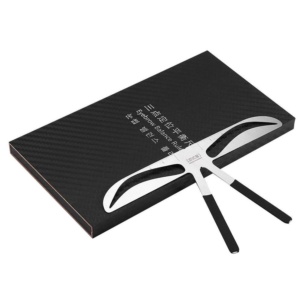 Regla de Cejas Tbest - Plantilla de Medición Precisa 14x8cm