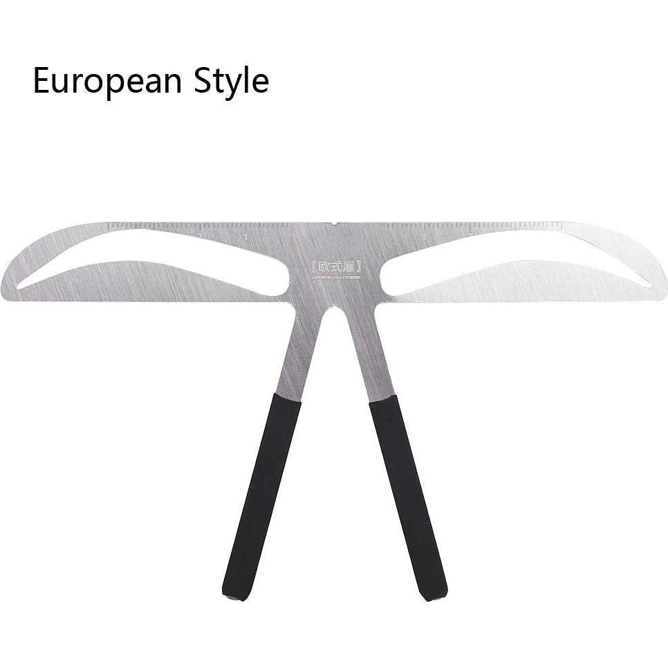 Regla de Cejas Tbest - Plantilla de Medición Precisa 14x8cm