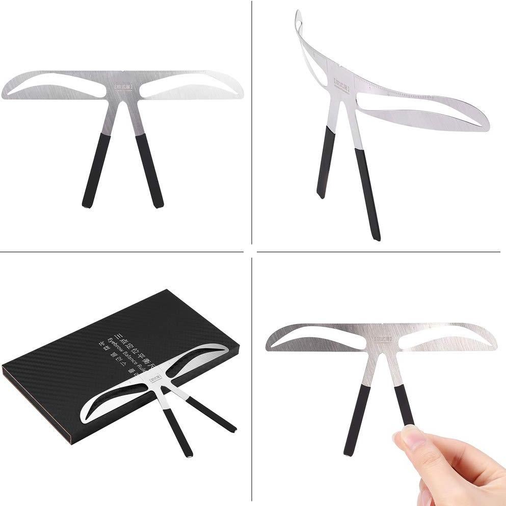 Regla de Cejas Tbest - Plantilla de Medición Precisa 14x8cm