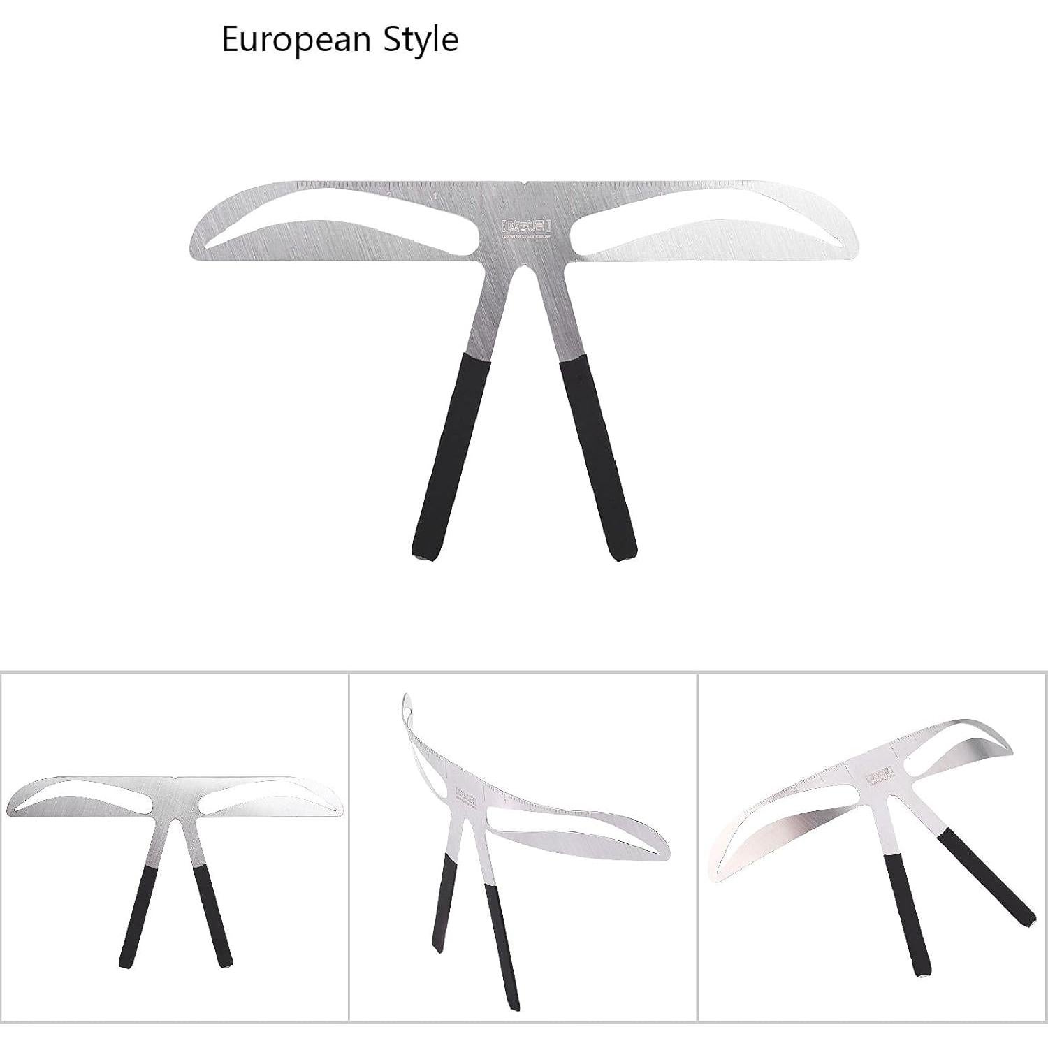 Regla de Cejas Tbest - Plantilla de Medición Precisa 14x8cm