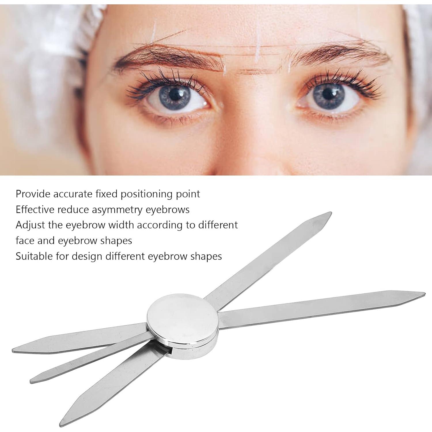 Regla de Plantilla de Cejas Sonew de Acero Inoxidable