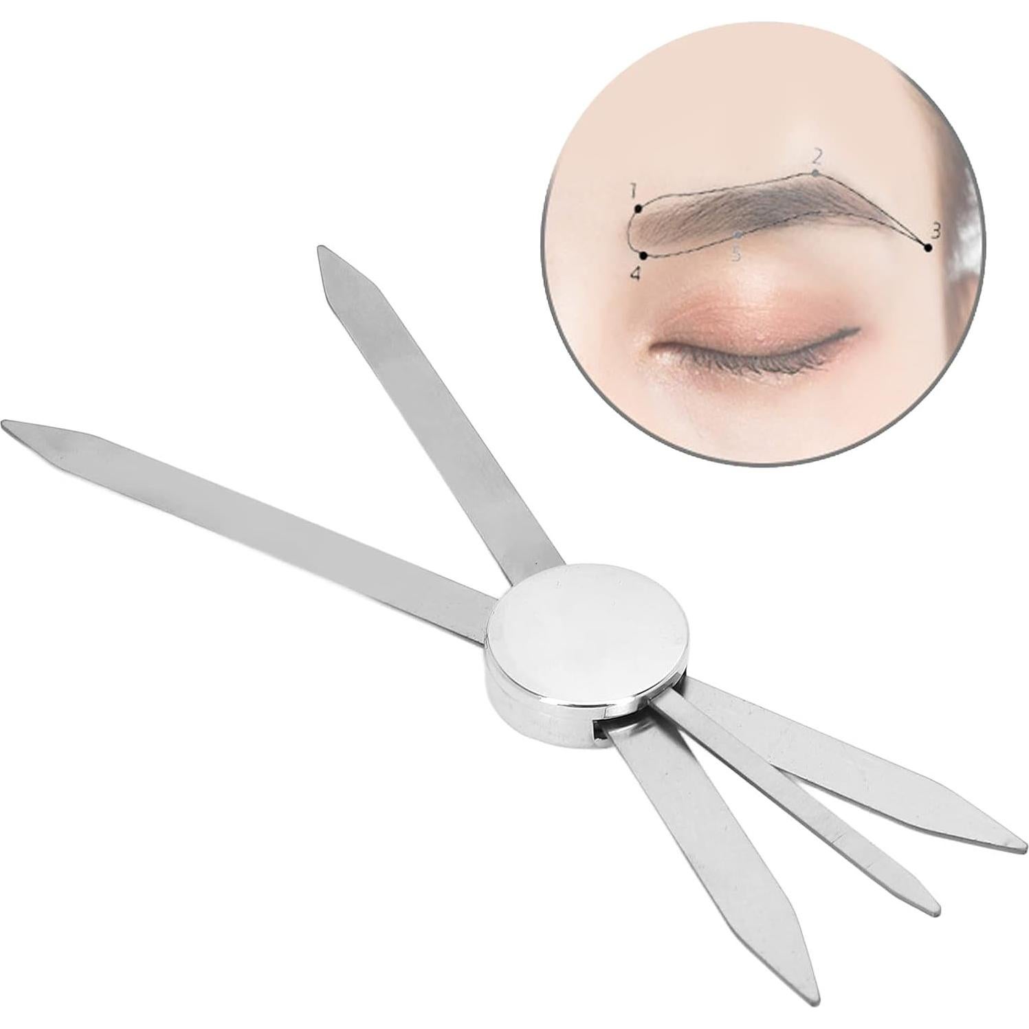 Regla de Plantilla de Cejas Sonew de Acero Inoxidable