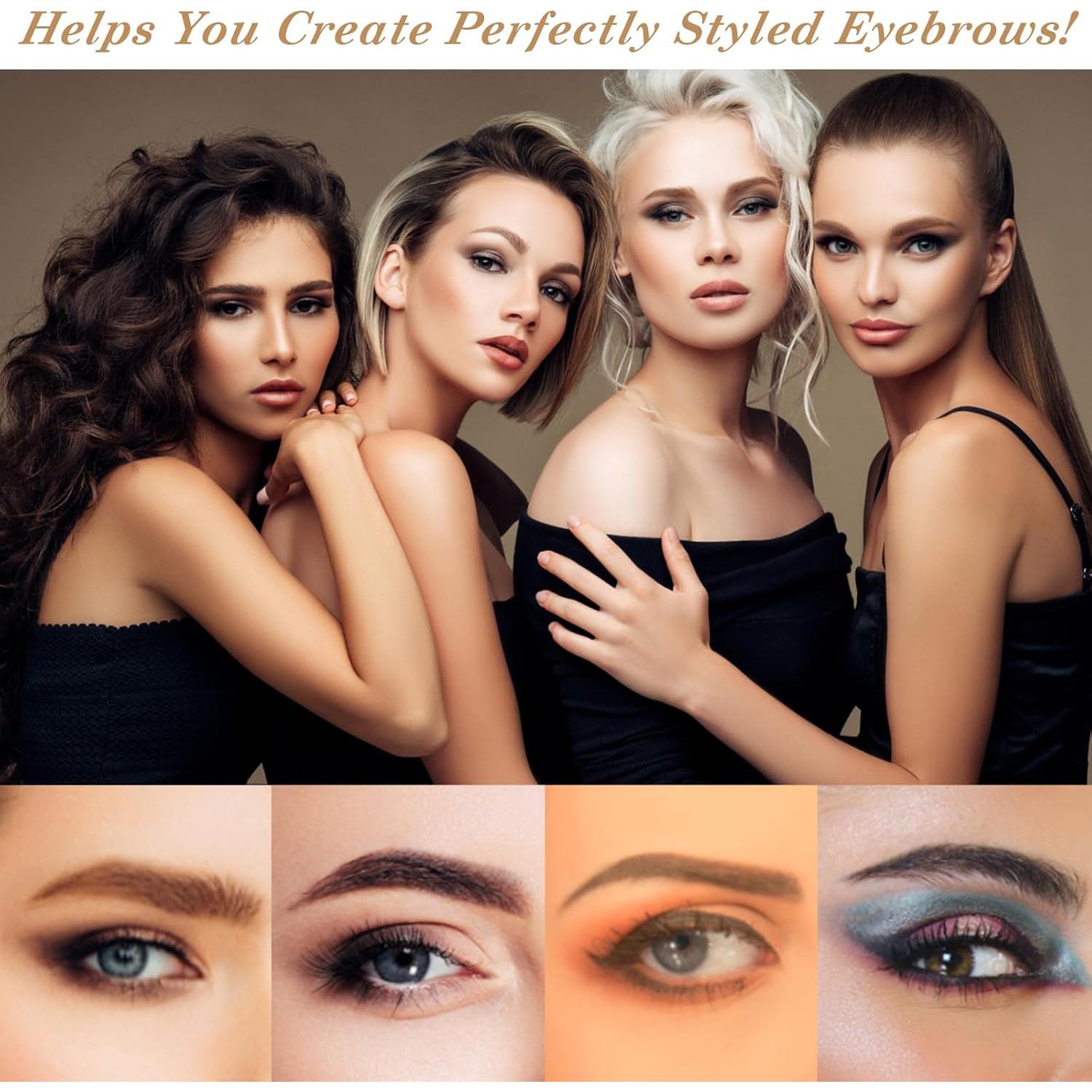 50 Plantillas de Cejas Desechables Abeillo - Herramienta de Medición