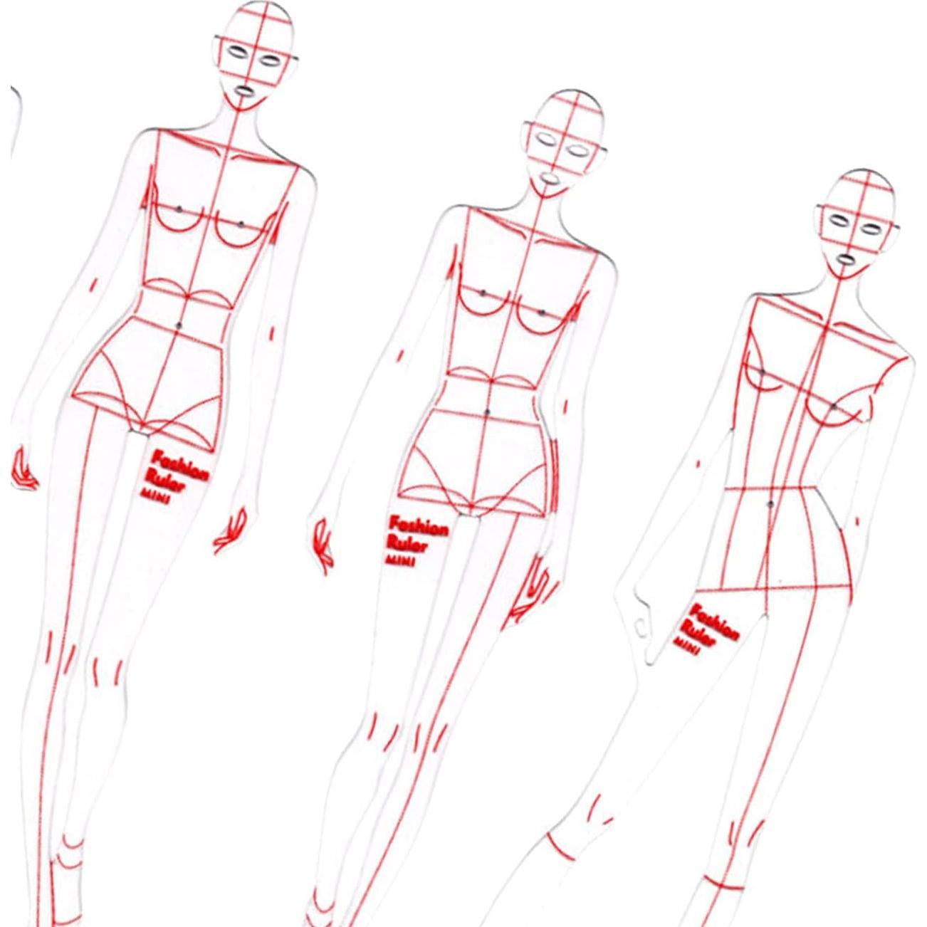 Juego de Plantillas de Curva Francesa DYNWAVE 8 Pcs para Sastrería