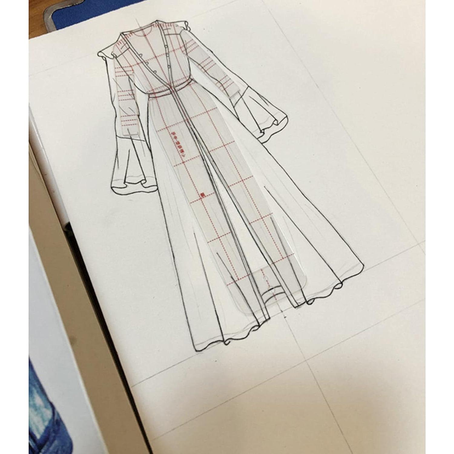 Juego de Plantillas de Curva Francesa DYNWAVE 8 Pcs para Sastrería