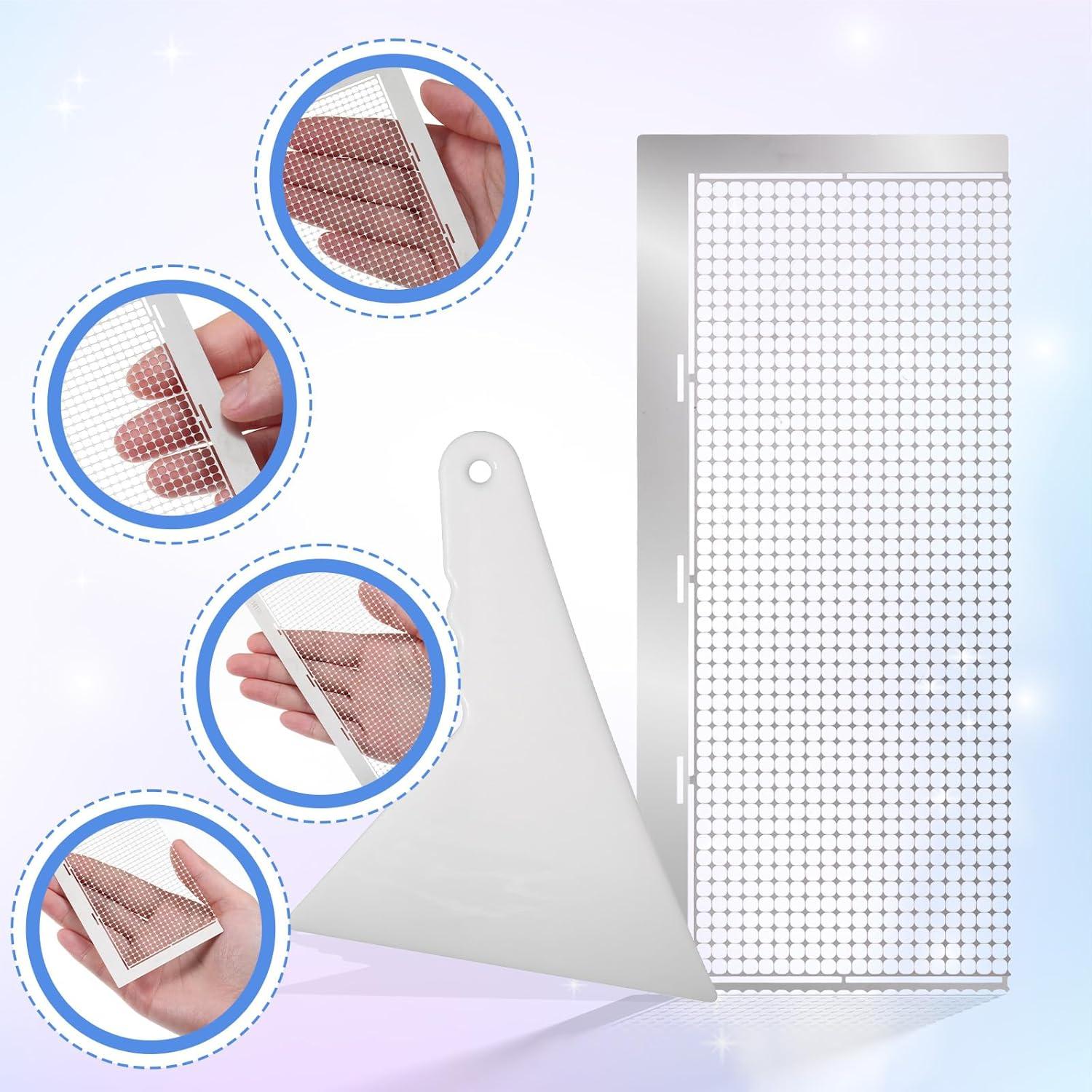 Juego de 2 Reglas de Dibujo de Diamante 5D Aphumedc 1020 Agujeros