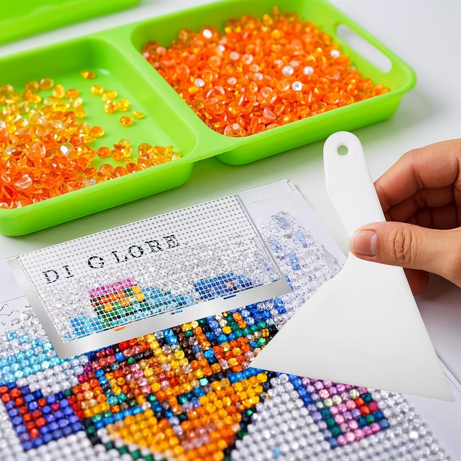 Juego de 2 Reglas de Dibujo de Diamante 5D Aphumedc 1020 Agujeros