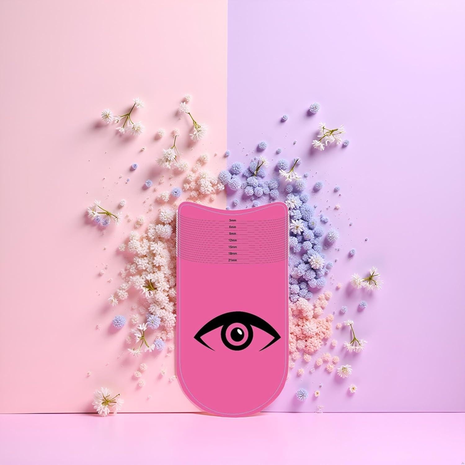 Juego de 3 Reglas para Pestañas Rosa Htppzjr - Medición Precisa