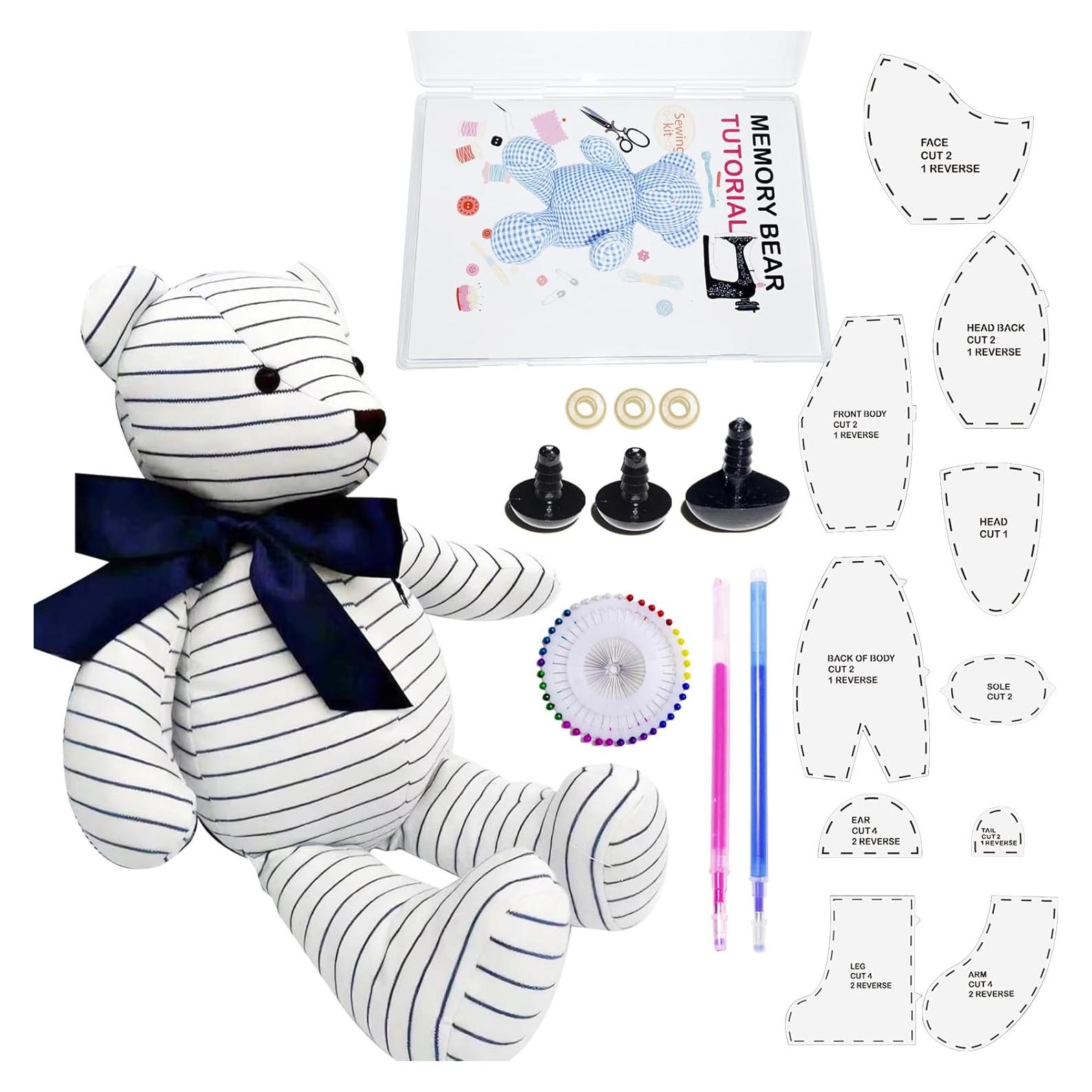 Kit de Plantillas de Oso de Memoria Topapfo 43 cm con Tutorial