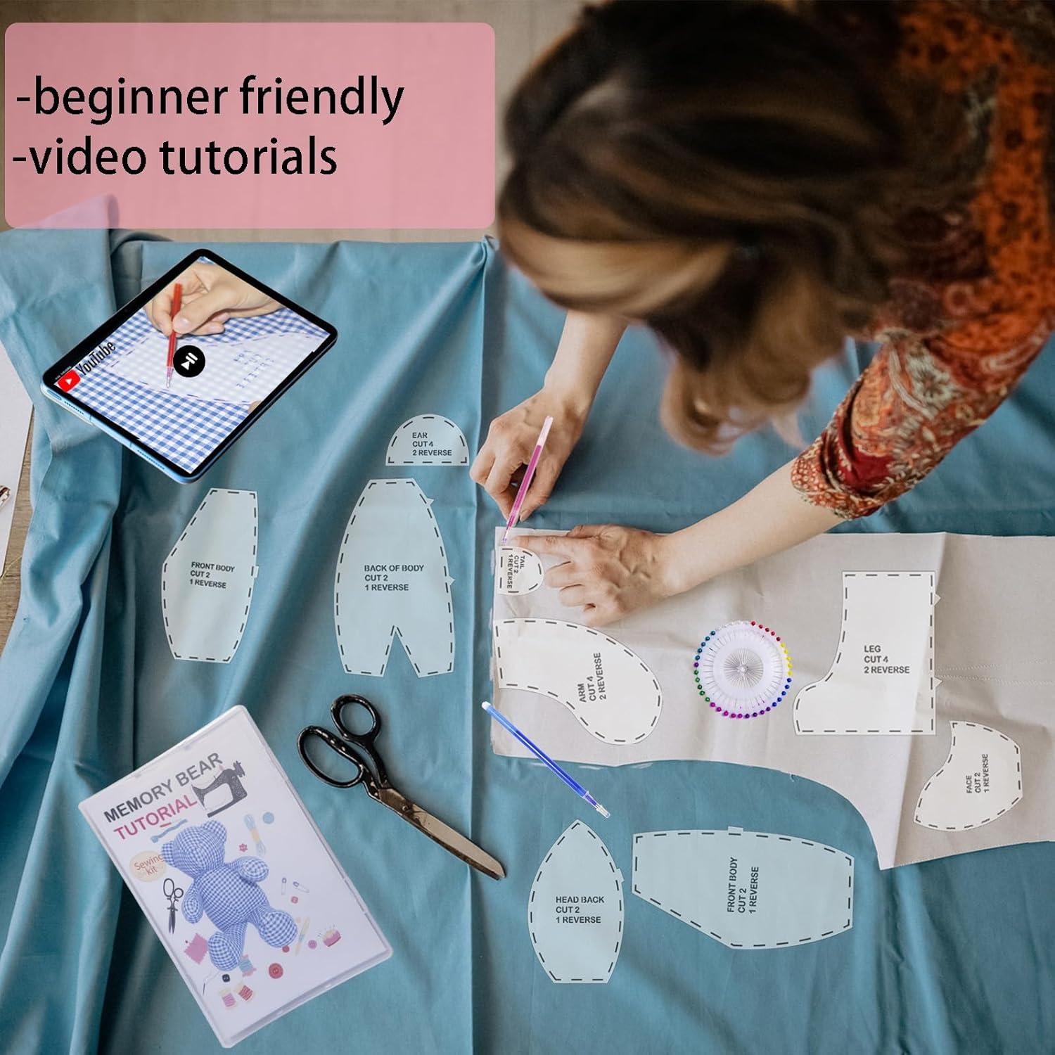 Kit de Plantillas de Oso de Memoria Topapfo 43 cm con Tutorial