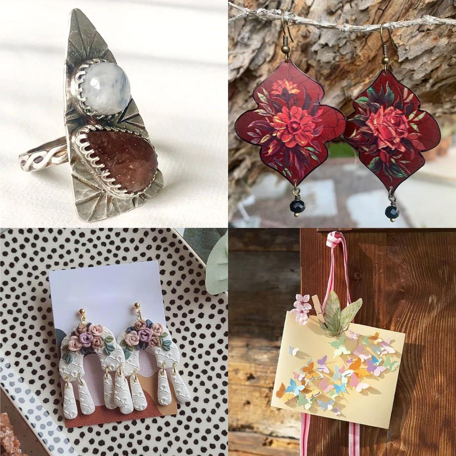 Plantilla de Joyería GORGECRAFT Gota de Agua Acrílico 12.9x8.9cm