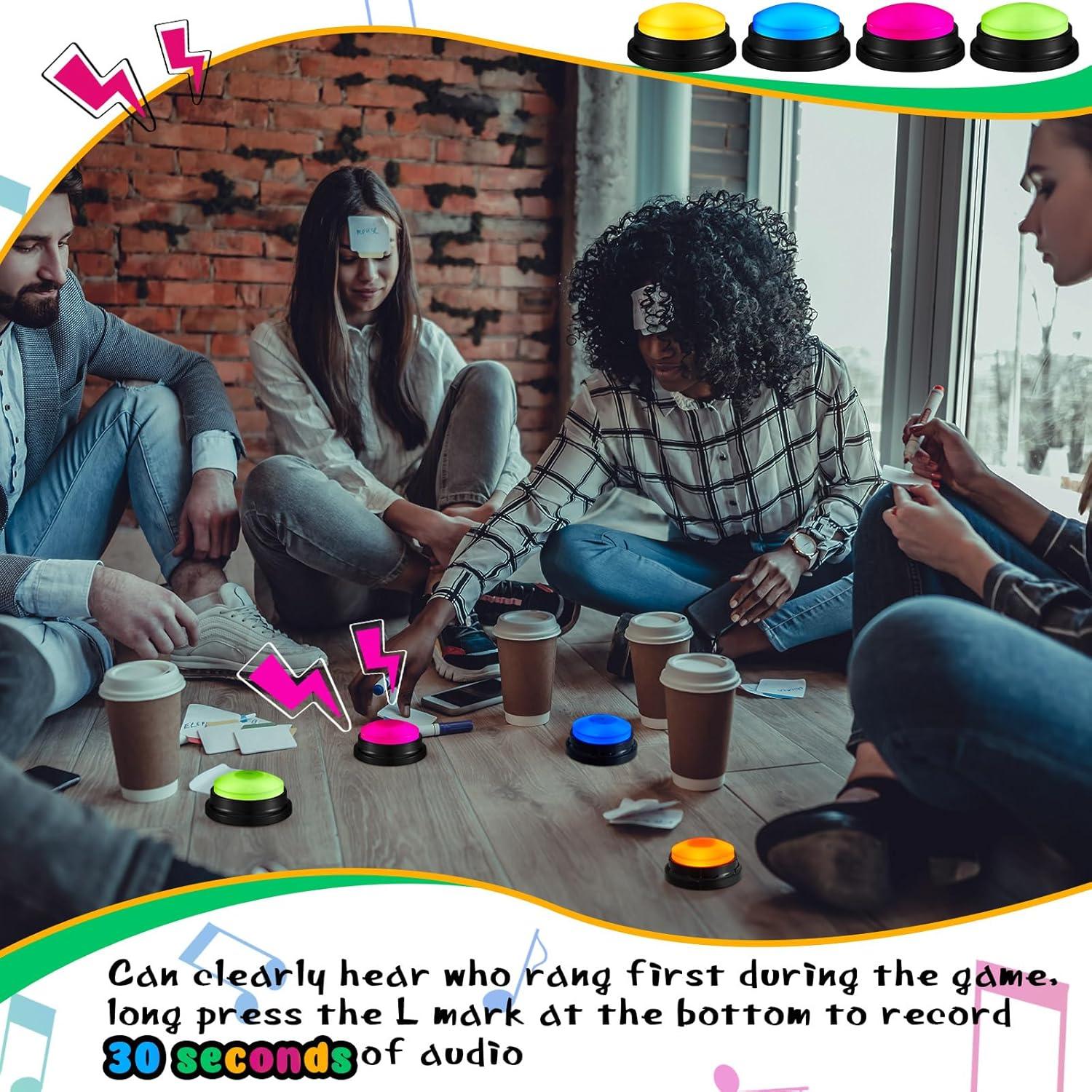 Zumbadores Grabables Honoson 8 Piezas para Juegos Brillantes