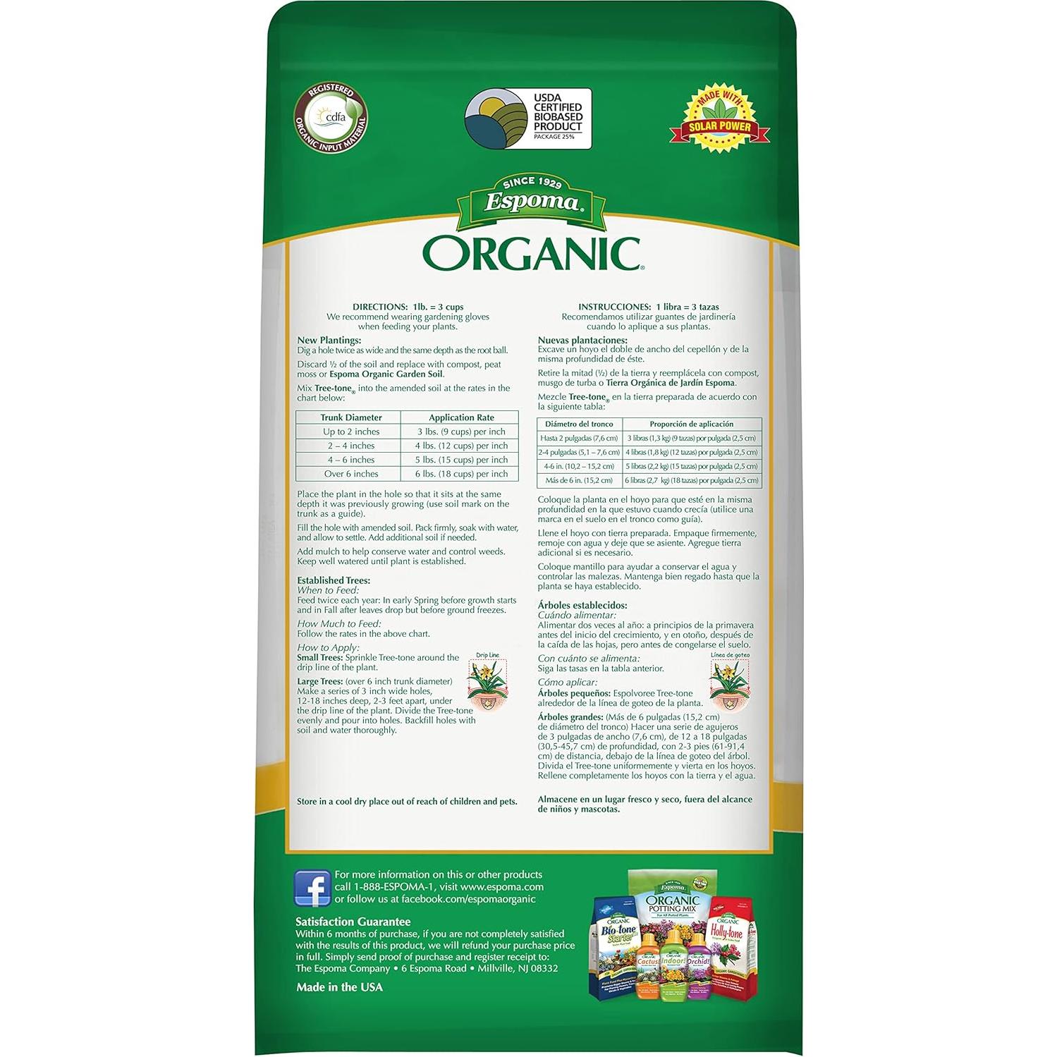Fertilizante Orgánico Espoma Tree-tone 1.81 kg 6-3-2