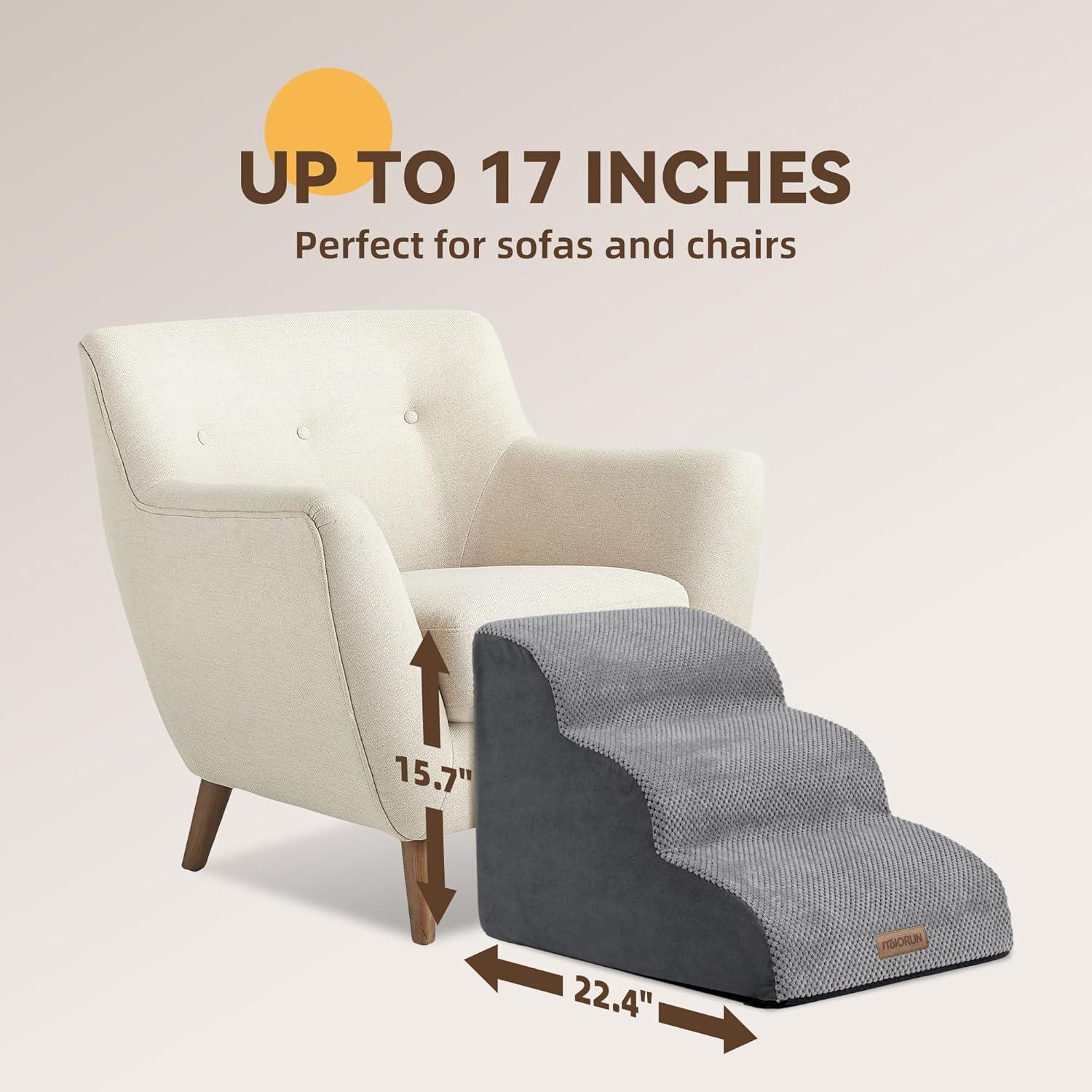 Escalera para Perros Miorun 3 Pasos Espuma Antideslizante