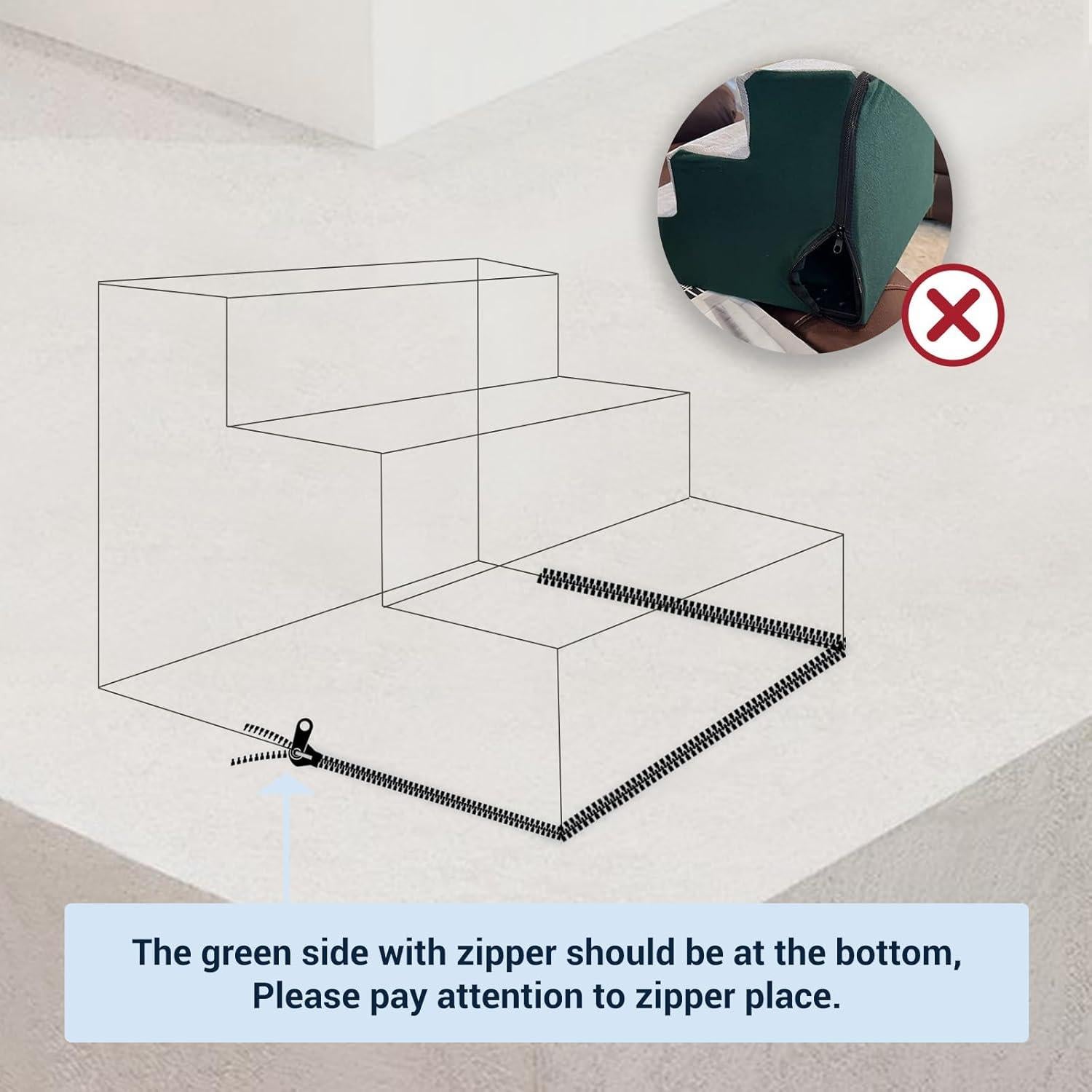 Escalera para Perros LESYPET 3 Pasos Antideslizante Verde 30 cm