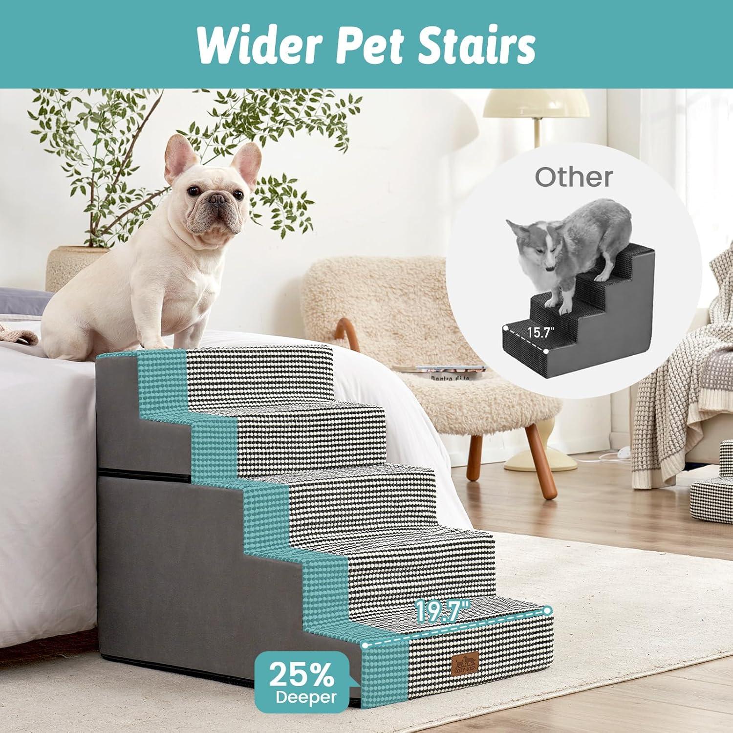 Escaleras para Perros COZY KISS 5 Niveles 75x50x60 cm Antideslizantes