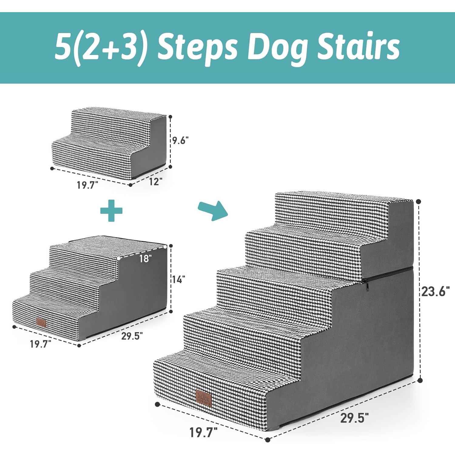 Escaleras para Perros COZY KISS 5 Niveles 75x50x60 cm Antideslizantes