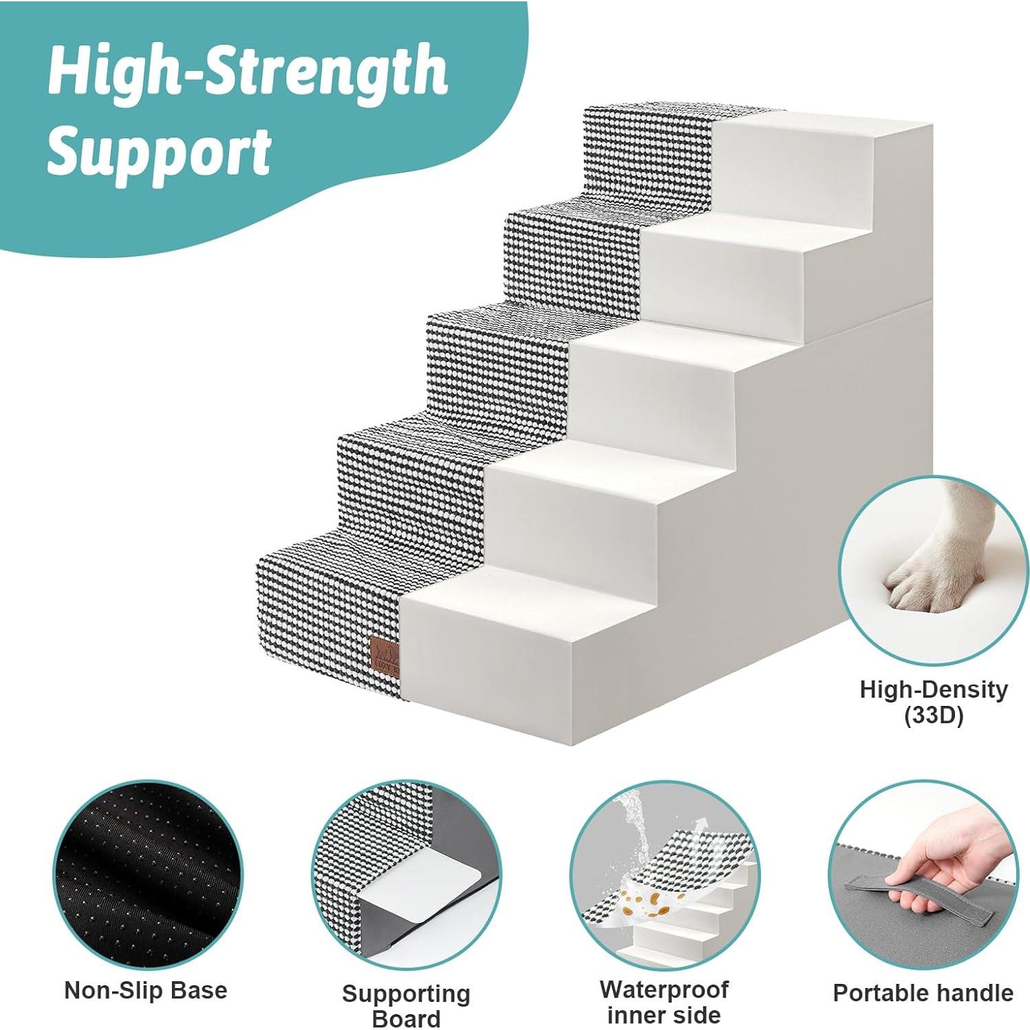 Escaleras para Perros COZY KISS 5 Niveles 75x50x60 cm Antideslizantes