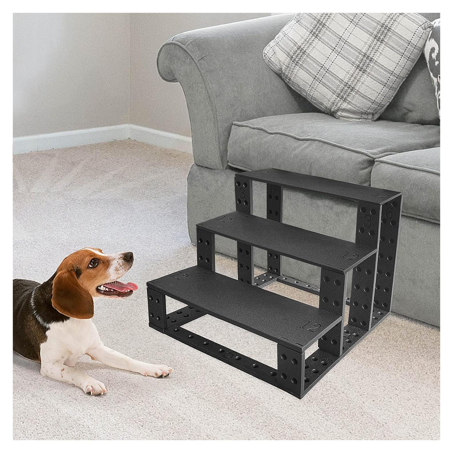 Escalones para Mascotas PETLESO - 3 Escalones Antideslizantes