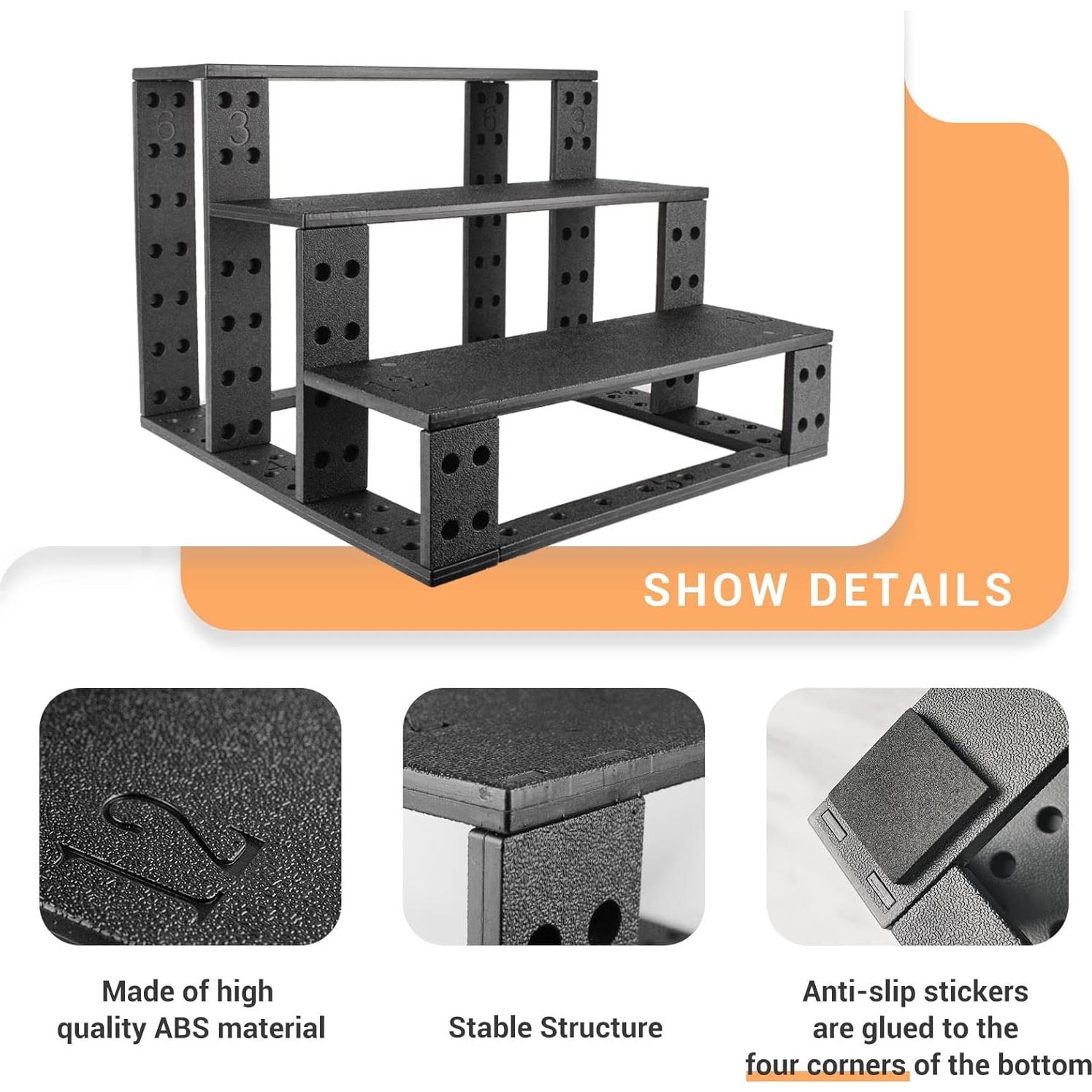 Escalones para Mascotas PETLESO - 3 Escalones Antideslizantes