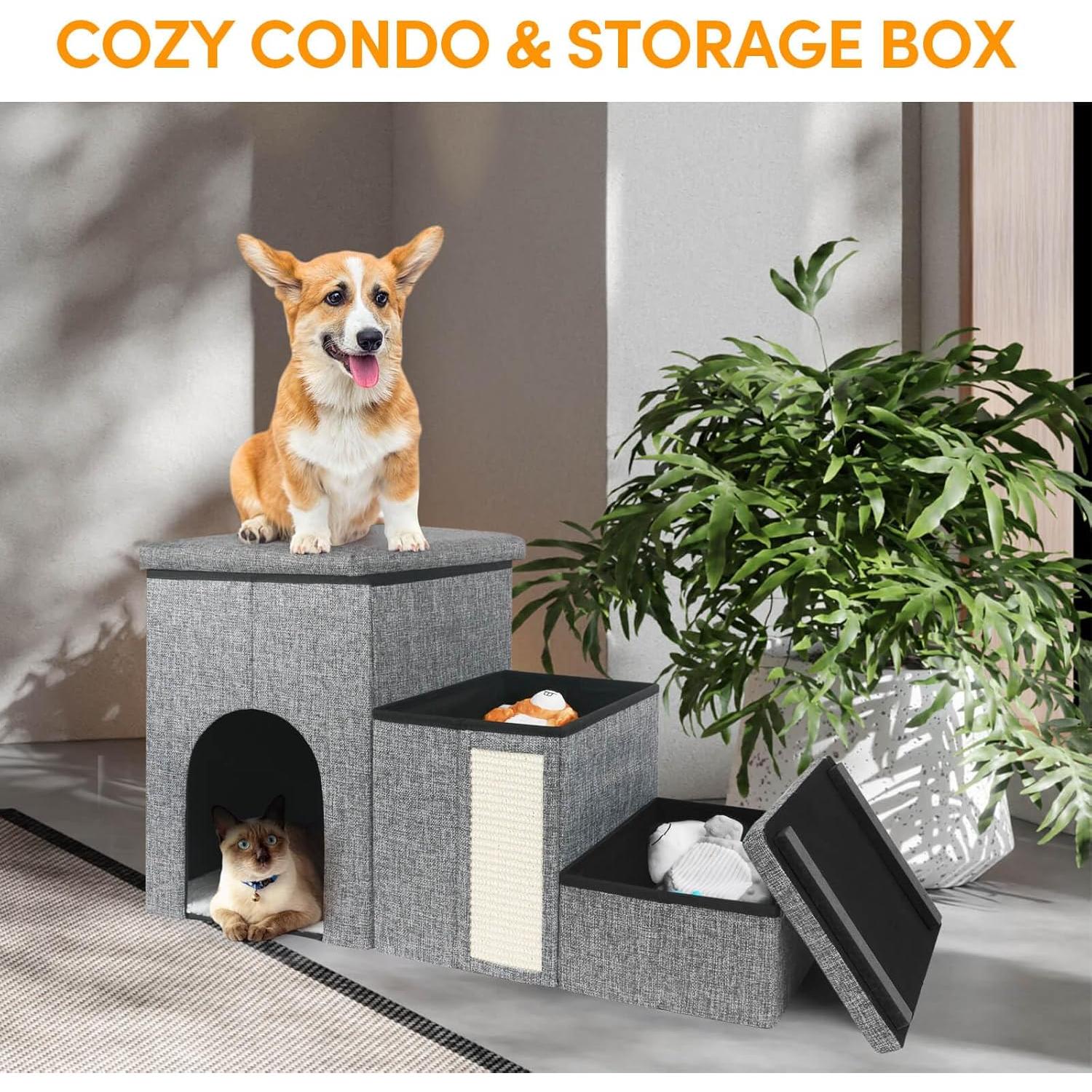 Escaleras Plegables para Perros Petizer 3 Escalones 43 cm