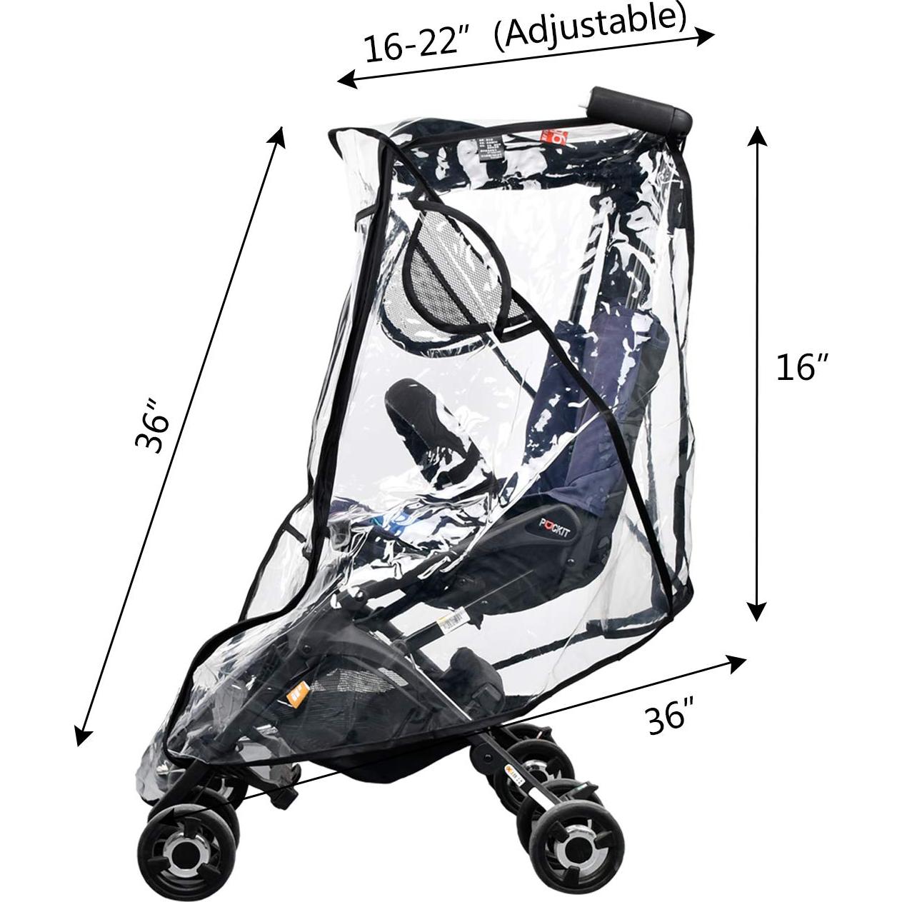 Cubierta de Lluvia Universal para Cochecito Bebé - Impermeable