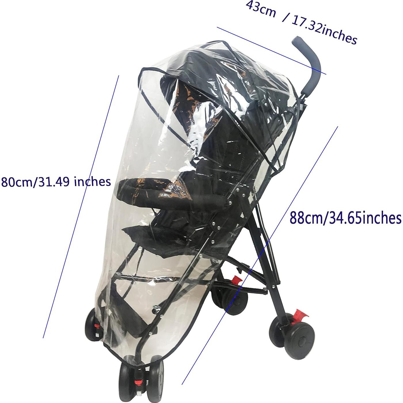 Cubierta de Lluvia para Cochecito EVA Impermeable Universal
