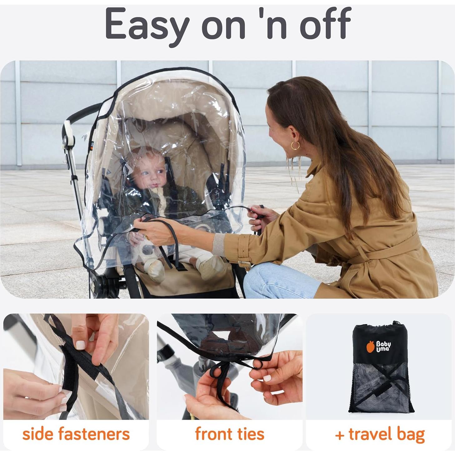 Cubierta para Cochecito Baby Uma Universal 100% Impermeable PEVA