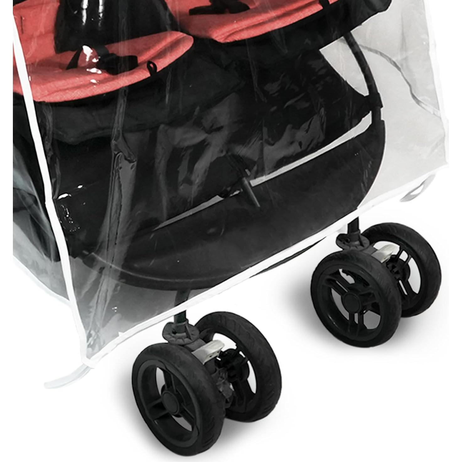 Cubierta de Lluvia Universal Ezkindheit para Carriolas Dobles
