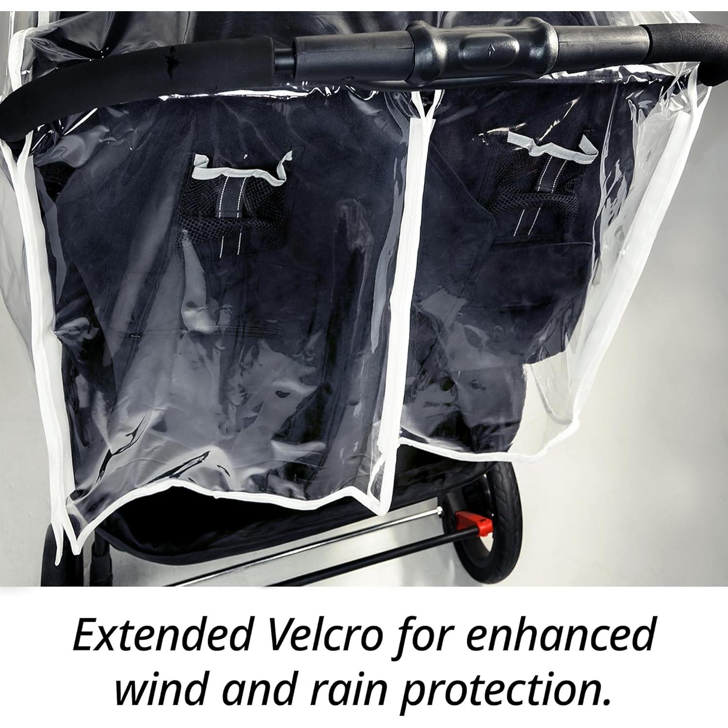 Cubierta de Lluvia Universal Ezkindheit para Carriolas Dobles