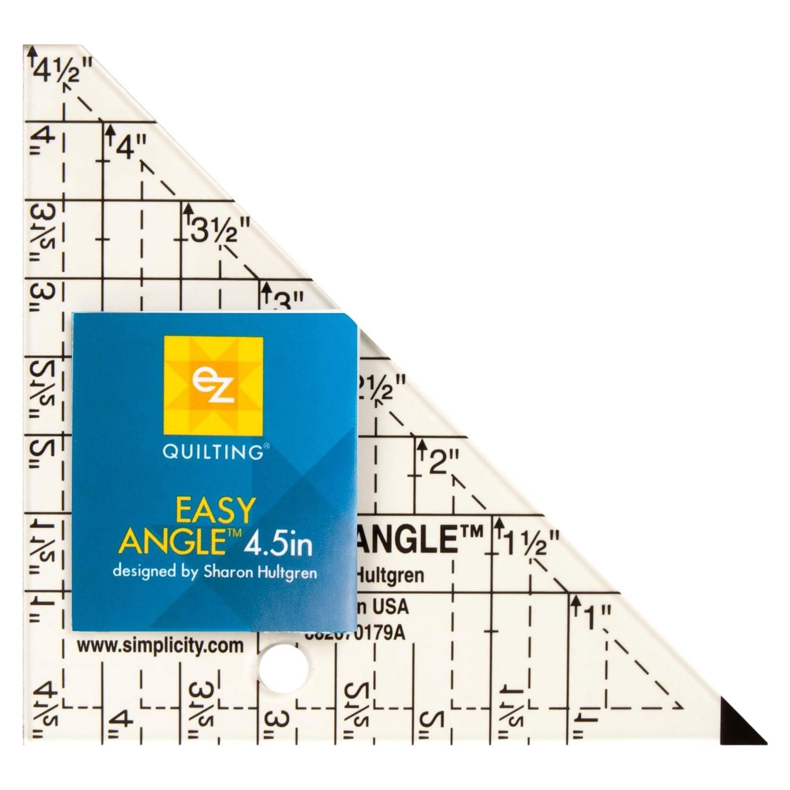Plantilla Acrílica Easy Angle EZ Quilting 11.4 cm para Quilting