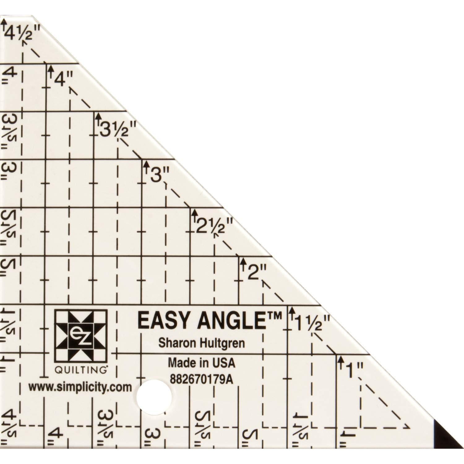Plantilla Acrílica Easy Angle EZ Quilting 11.4 cm para Quilting