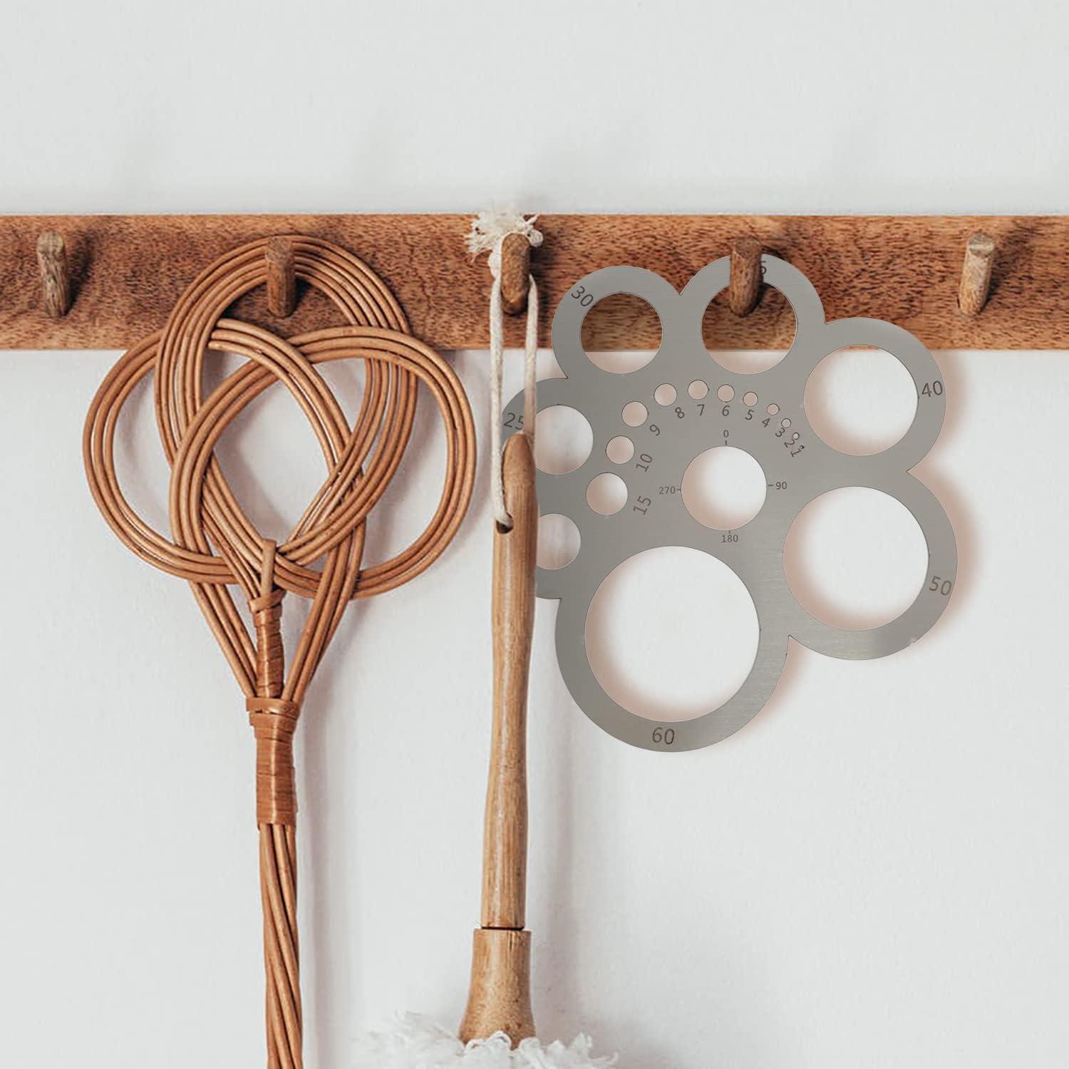 Plantilla de Dibujo Circular UPTTHOW de Acero Inoxidable 18 cm