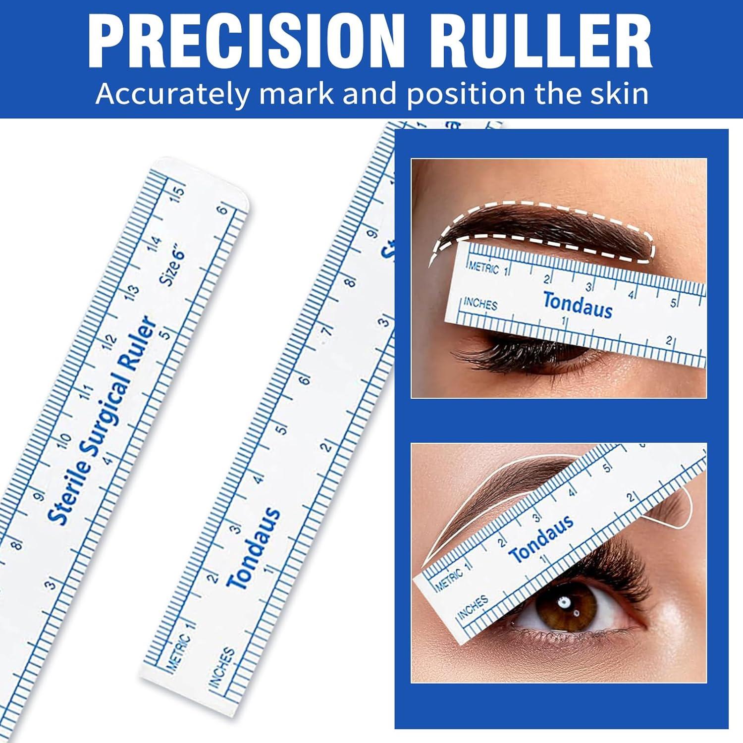 6 Marcadores de Piel Quirúrgicos TONDAUS 1mm Tinta Blanca