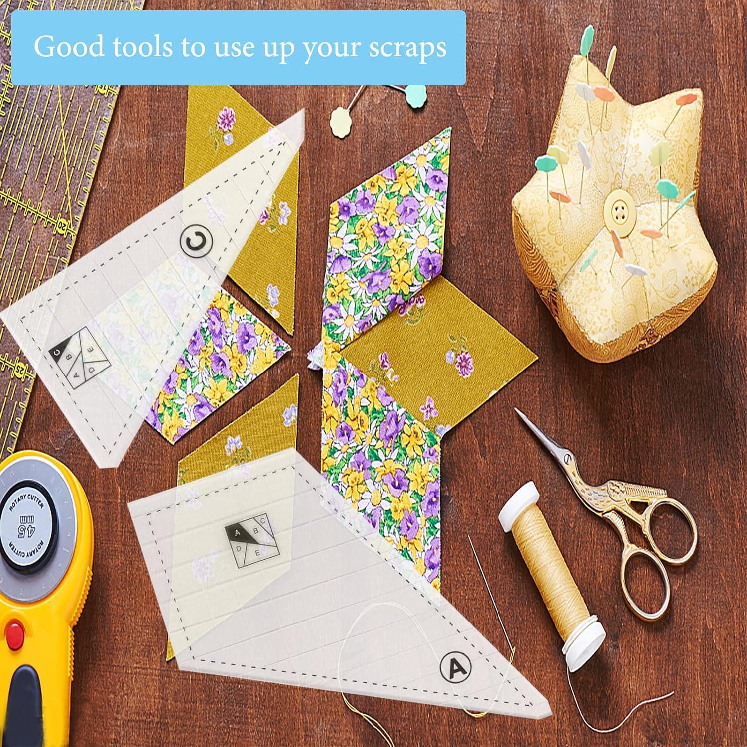 Conjunto de Reglas de Acolchado Hovesty 5Pcs Acrílico 22.86cm