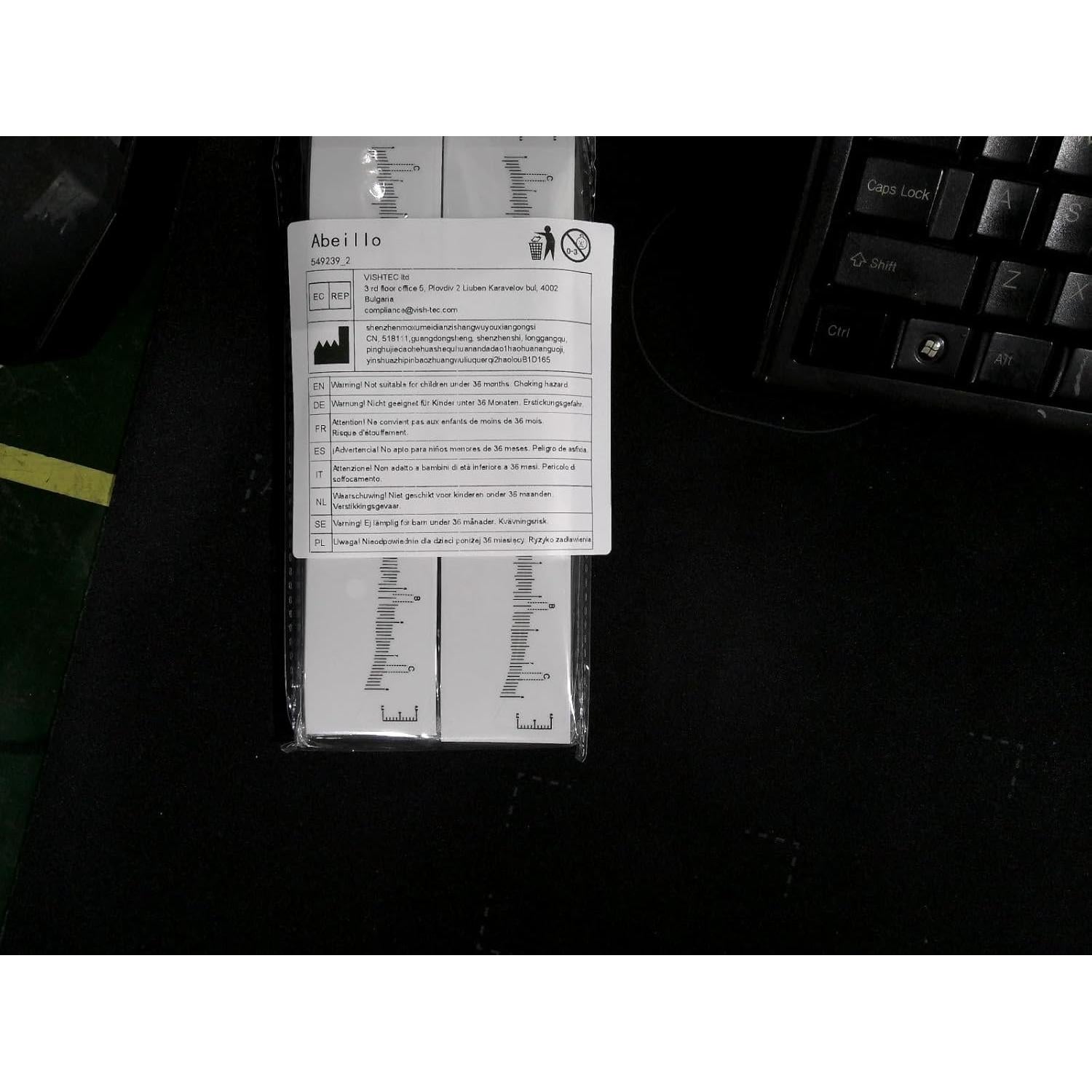 100 Plantillas de Cejas Desechables Abeillo - Herramienta de Medición