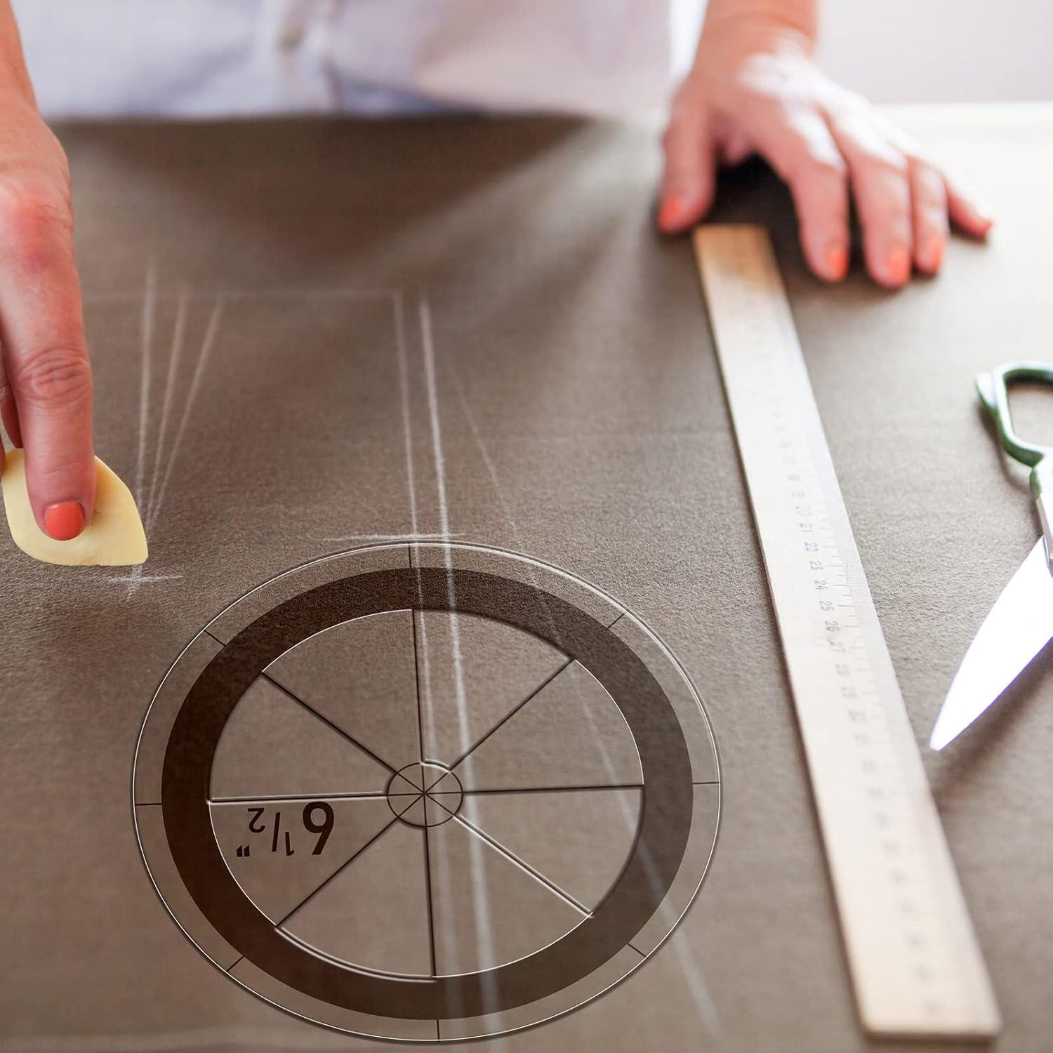 Conjunto de Reglas de Acolchado Geyee 5 Pcs Acrílico 2.5-16.5 cm