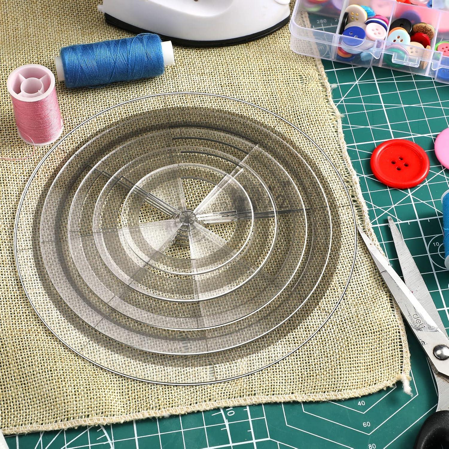 Conjunto de Reglas de Acolchado Geyee 5 Pcs Acrílico 2.5-16.5 cm