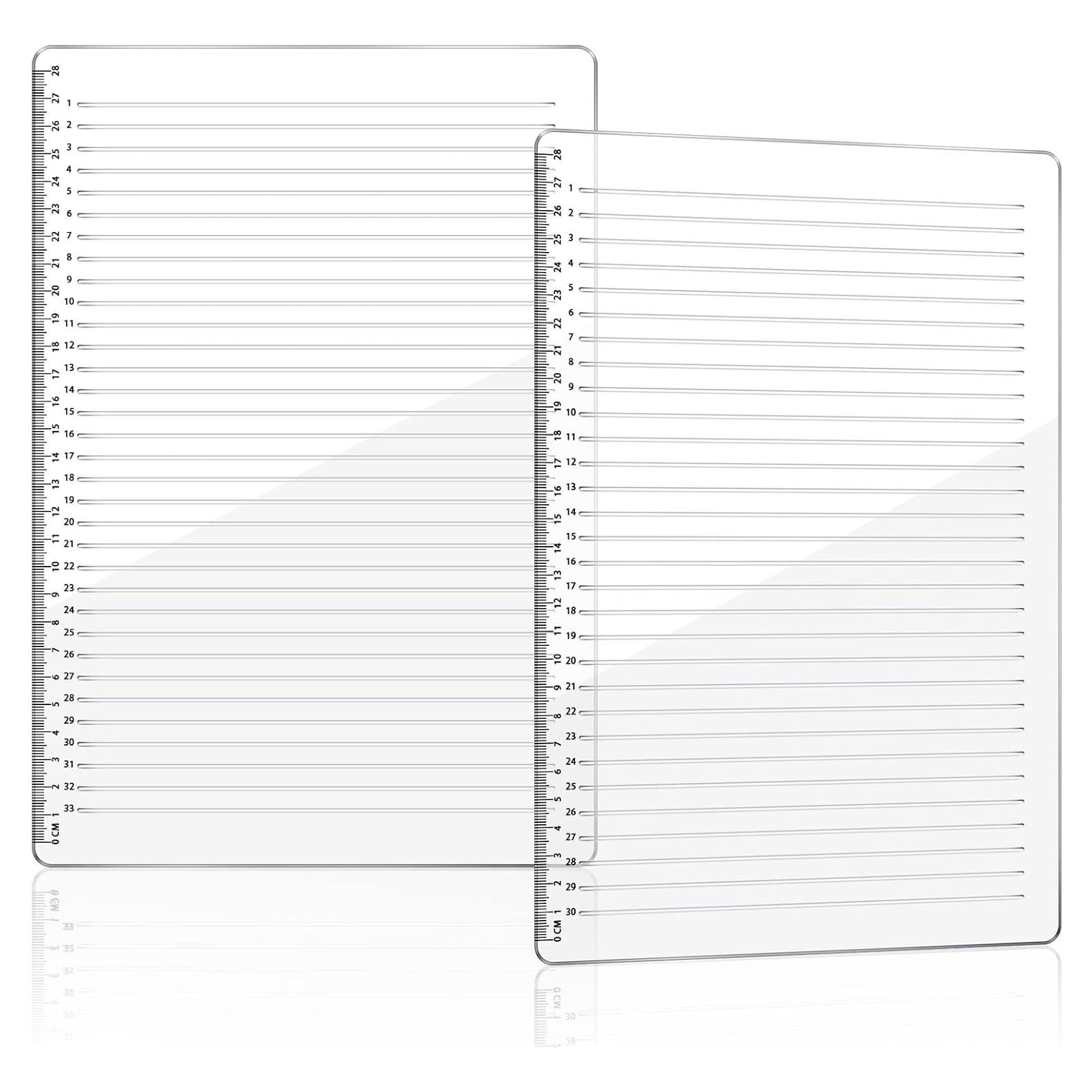 Plantillas de Caligrafía Fainne 28 cm - 2 Piezas con Espaciado