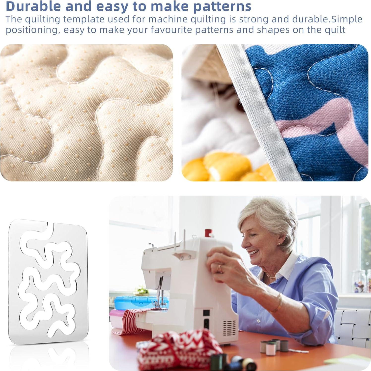 Plantillas de Acolchado Meander Abeillo 24.64x17.78 cm